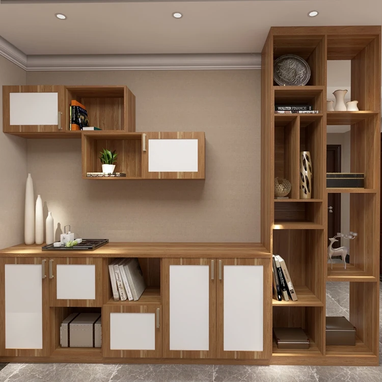 
Customized Design Living Room Showcase Wooden Corner Bar Whiskey Wine Cabinet 