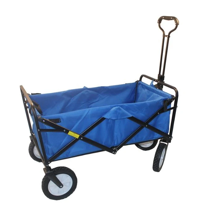 
Outdoor Sports Folding Beach Wagon Campingl Cart Shopping Trolley 
