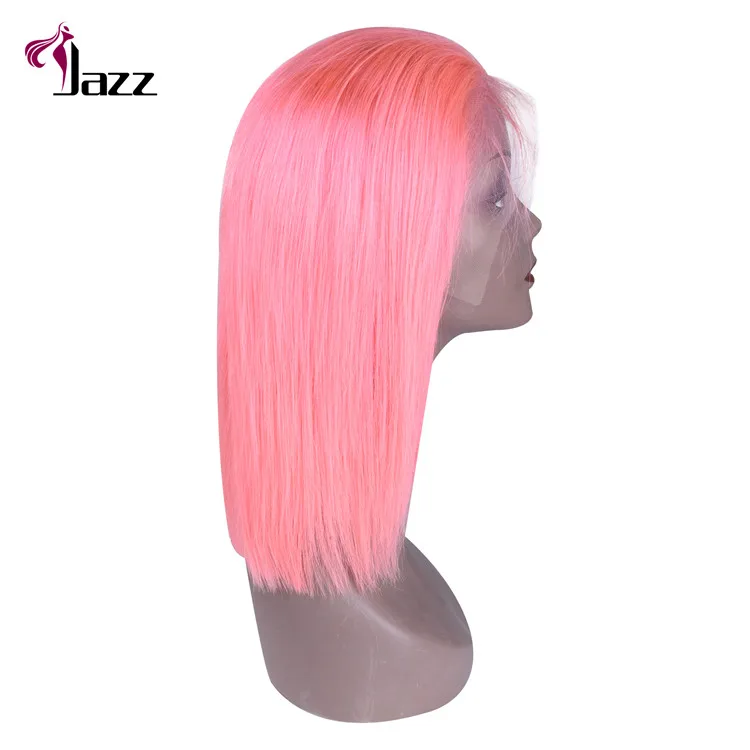 Wholesale Top Quality Pink Orange Blue Red 613 Blond Color Wig Brazilian Virgin Human Hair Long Colored Lace Front Full