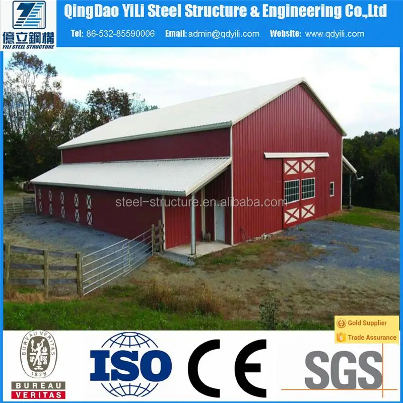 Китайская фабрика сборный стальной каркас для гаража и склада