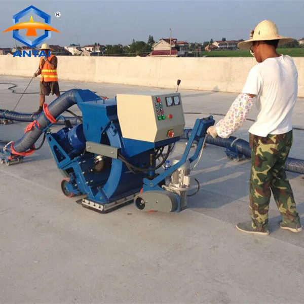 Автоматическая напольная Стальная Пластина Пескоструйная дробеструйная машина для очистки поверхности дороги