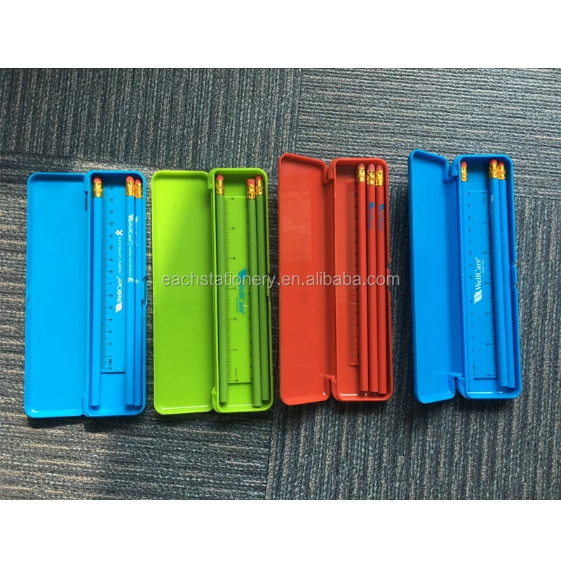 Environmental School Student Pencil Plastic Box, PP material Pencil Case