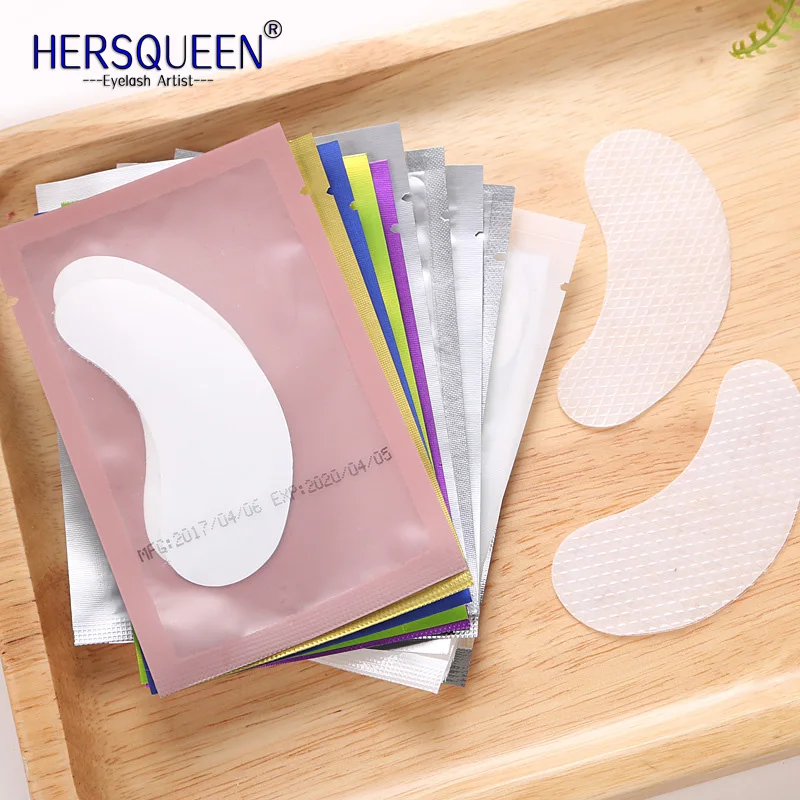 HERSQUEEN top quality eye patches eyelash extensions professional eyepatch medical safe hydrogel mineral eye pads oem supplier