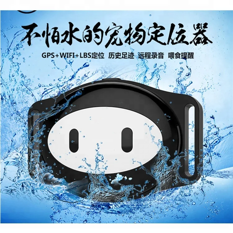 wholesale New hot gps pet real IP67 waterproof swimming Feeding reminder pet gps pets waterproof free life platform APP