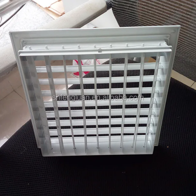 factory direct aluminum alloy air diffuser double diffuser grille in hvac system