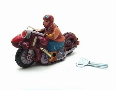 
Wind Up Clockwork Toy Saturn Sidecar Motorcycle Model Cafe Bar Decoration 