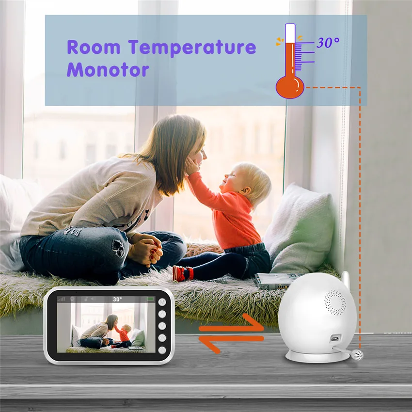 New Product Camera Baby Monitor 2-Way Video Baby Monitor With Camera And Audio - Auto Night Vision Audio Baby Monitor