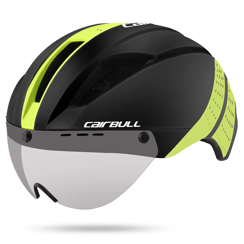 CAIRBULL VANISTAR OEM ODM Adults TT Bike Helmet with Shield Megnetic Lens Road Bicycle Helmet CE EN 1078 CPSC Certified