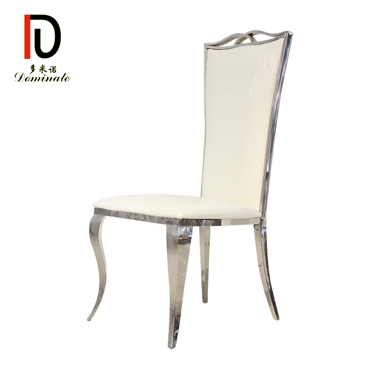 High Quality Silver Elegant Modern Wedding Leather Chairs
