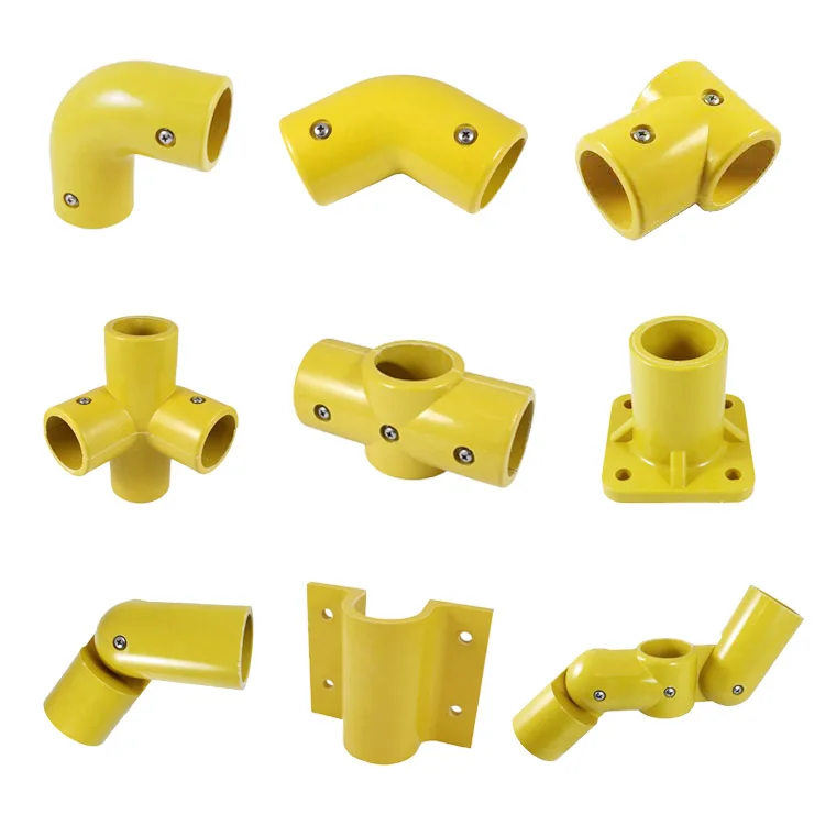 
elbow/tee/cross tee bridge stair railing support bracket frp handrail fittings 
