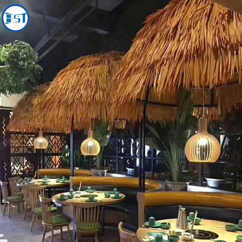 Thatched roof sun protection thatch beach umbrella