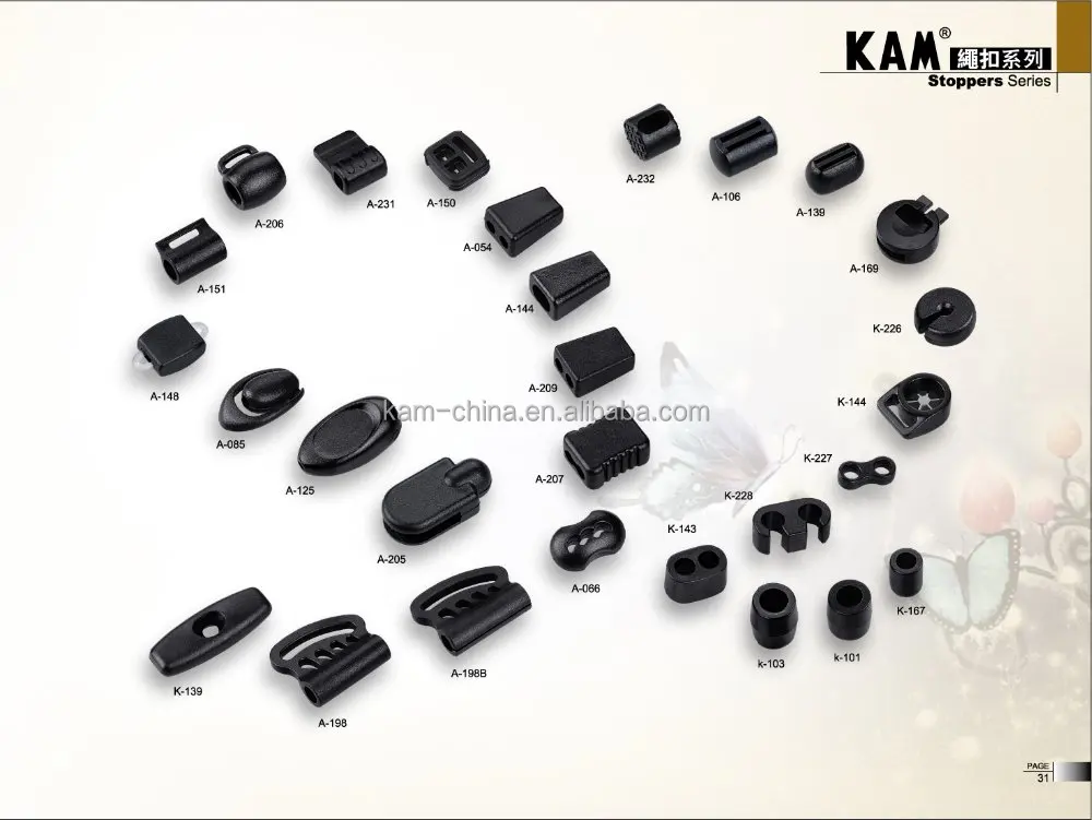 
Good quality plastic end cap for cord lock 