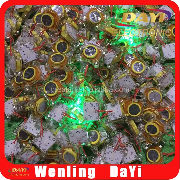 Factory price shoe parts led shoe light with 2032 battery for adults men shoes