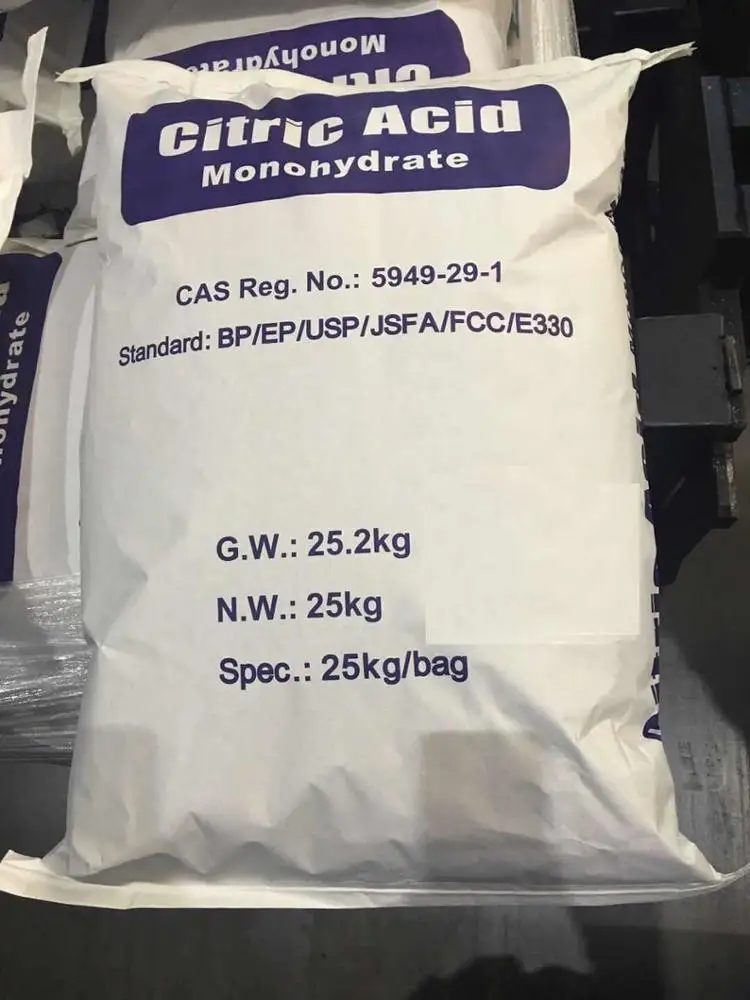 
Cheap Price Citric Acid Monohydrate/Anhydrous 