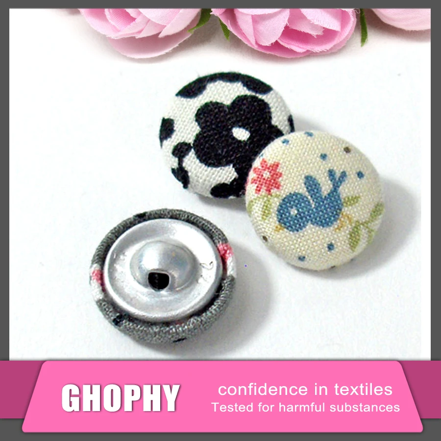Custom Easy Covered Button for Clothing, Garment Button Types Cover