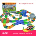 Diecast DIY Children s large toy Roller Coaster track Electronics Toy Car Parking lot Assemble Railway