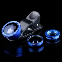 For Xiaomi Mi 2 2S 3 4 4i 4C Mi4C Mi4i Redmi Note 1 2 Wide Angle Macro Fisheye Lenses 3 in 1 Universal Mobile Phone Lens Camera