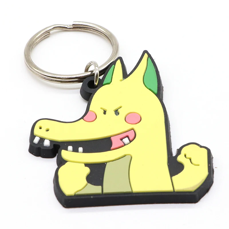 
Desent Custom Logo Soft Rubber PVC Plastic Keychain Ring Fashion 2D 3D Cute Cartoon Personalised Keychains For Promotional Gifts 