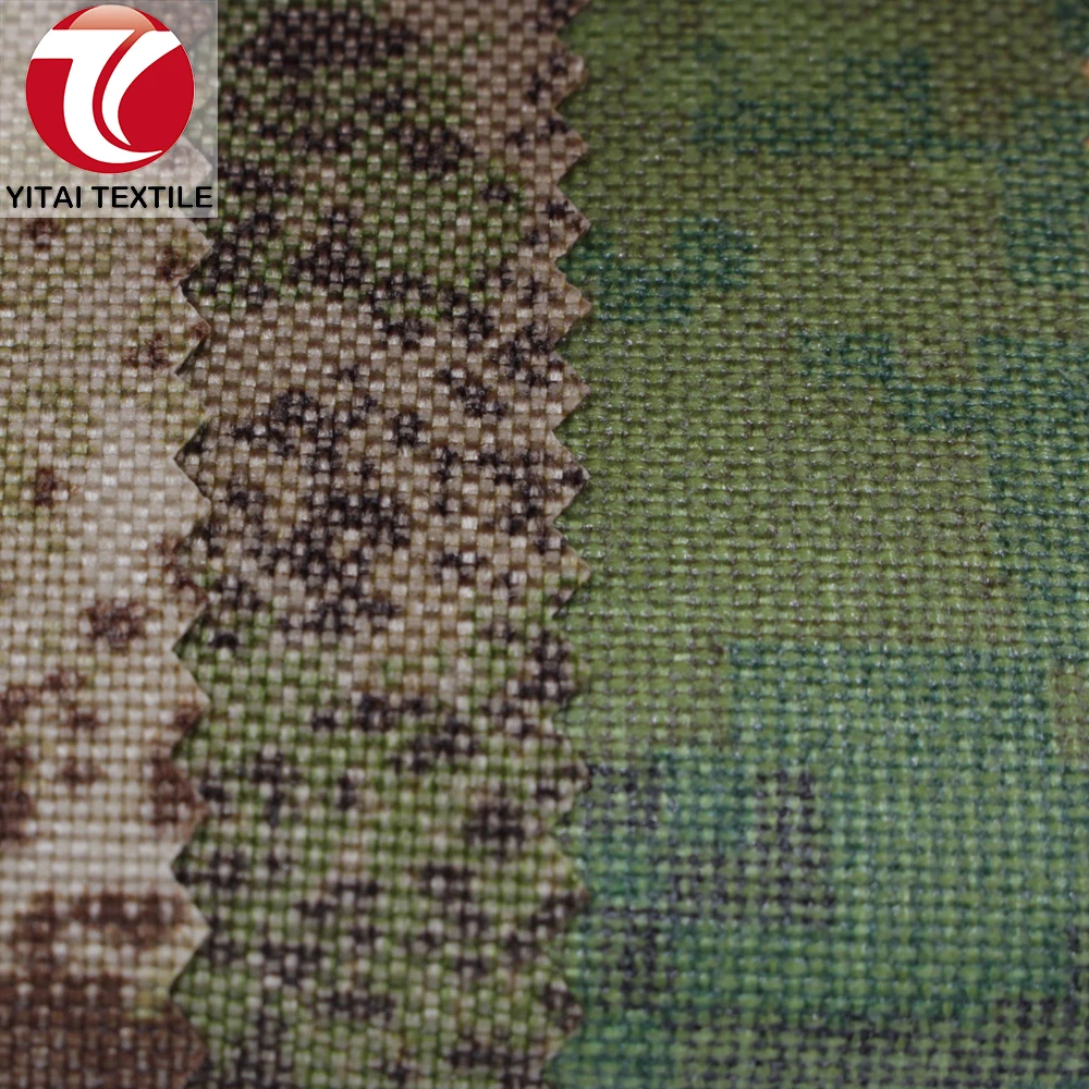 water resistant or waterproof camouflage camo 1000d nylon cordura custom print oxford fabric