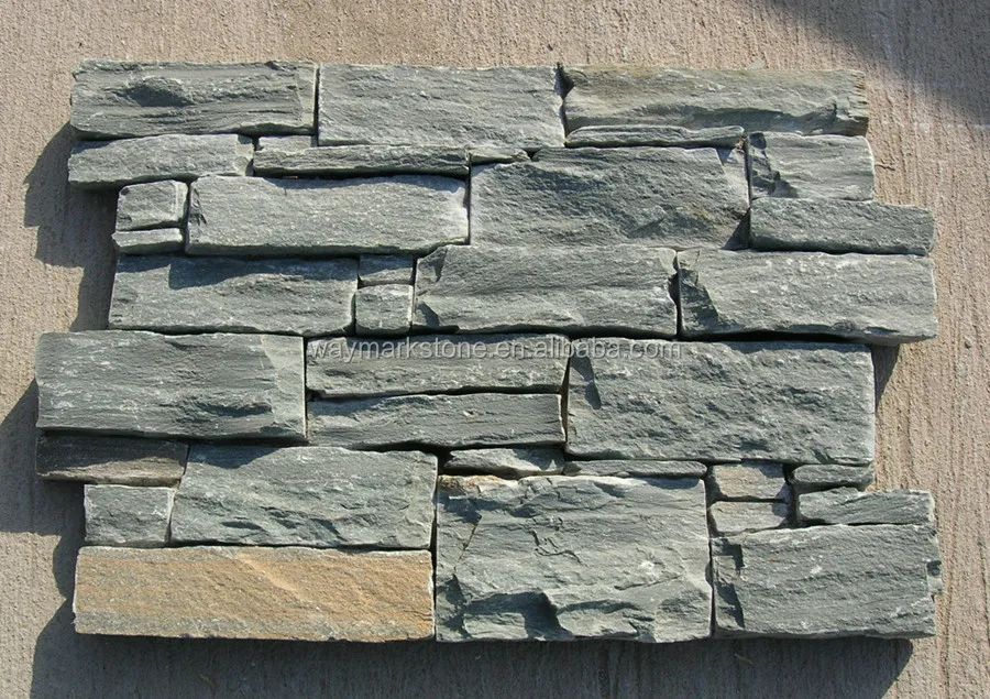 
Exterior Decorative Green Slate Cultured Wall Stone Panel veneer CZ-N03 