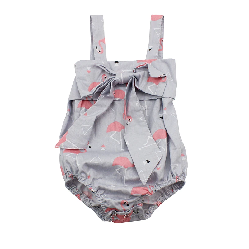 
Fashion Princess Style Lovely Pattern Flutter Woven Cotton Summer Girl Baby Romper 