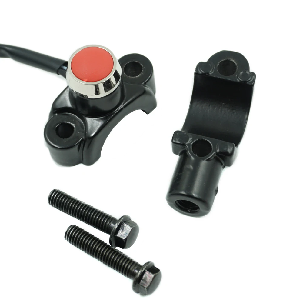 22 мм M10 кронштейна для руля велосипеда байка мотоцикла переключатель с роговыми пуговицами мощность начать переключатели жгутом проводов