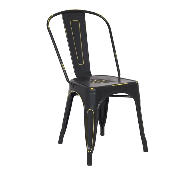 Popular Powder Coating Industrial Metal Dining Chair