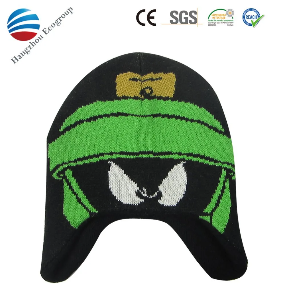 Warm winter acrylic kids hat scarf gloves set