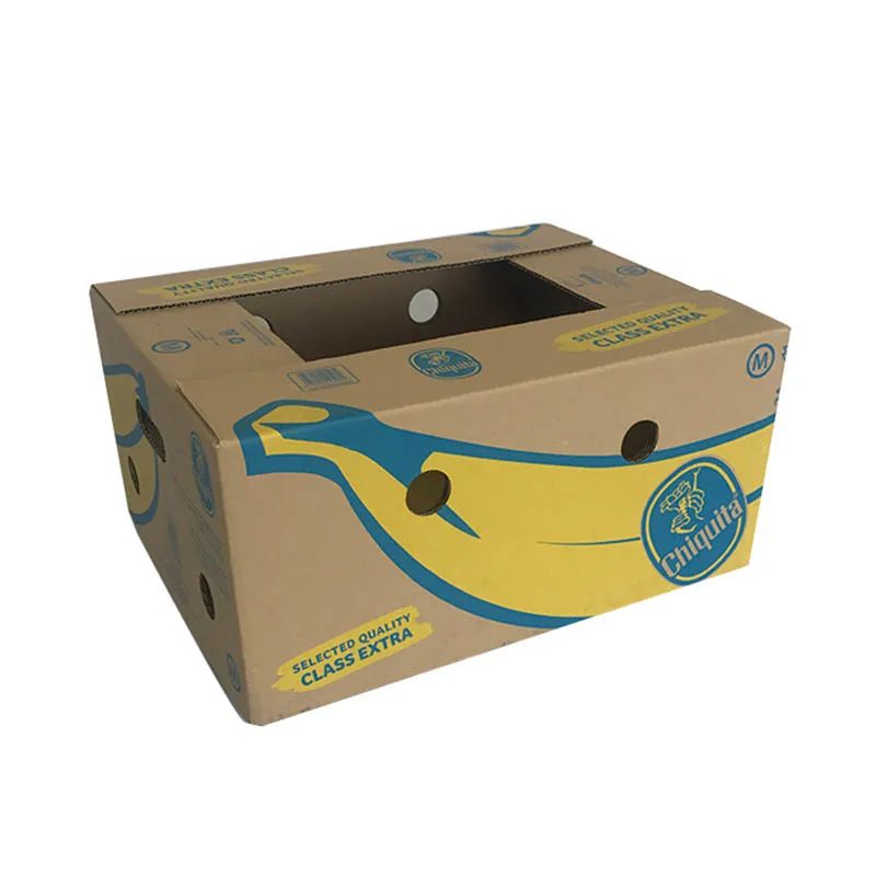 Biodegradable Food Industrial Used Cardboard Banana Packaging Box Sizes