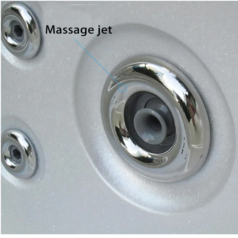 
4 Person hot tub Acrylic Material Whirlpool Massage Spa Outdoor Bathtub with Foot Step 