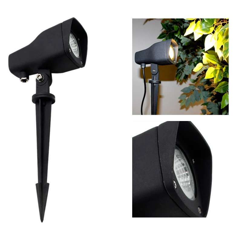 Outdoor Landscape LED Lighting waterproof Led Spotlights with Spiked Stand for Lawn Decorative Lamp
