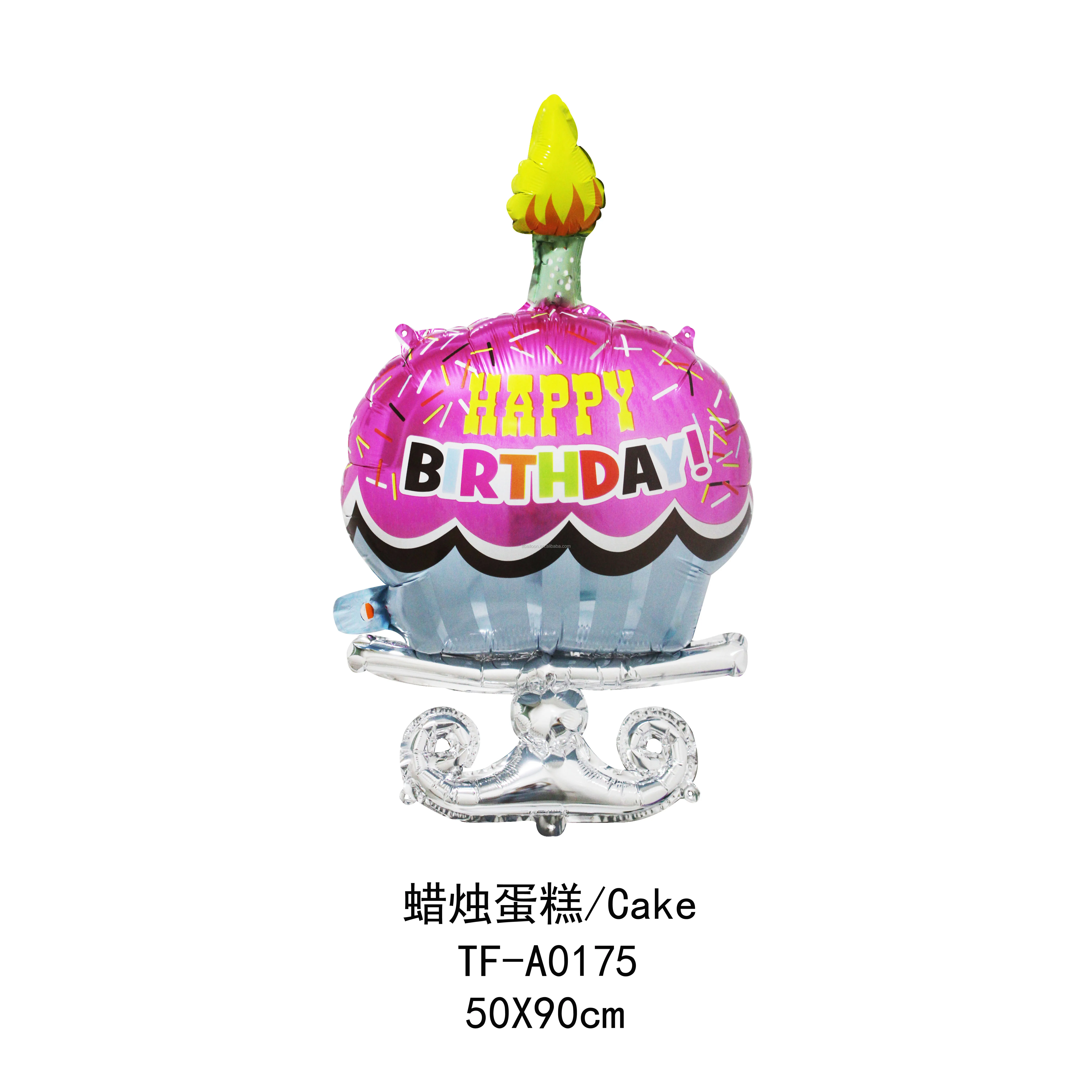 TF ice cream con balloon happy birthday jumbo helium ballons kids favor toy good for photo