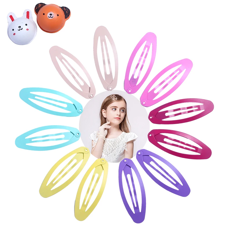 Оптовая продажа, металлические заколки для волос 4 см, мини-заколки для волос для детей, аксессуары для волос, смешанные стили, матовые заколки для волос, Детские аксессуары