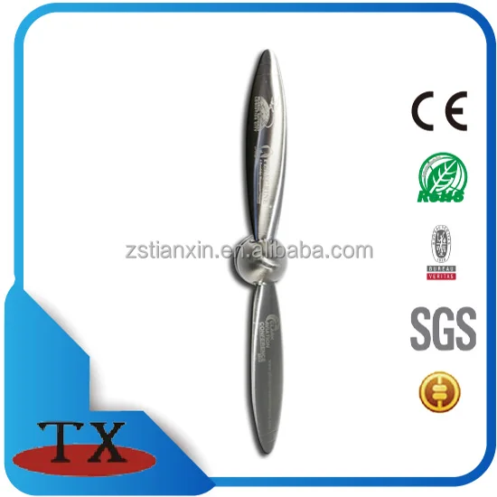 Заводская цена, модный дизайн пропеллера, металлический Открыватель для букв с пользовательским логотипом