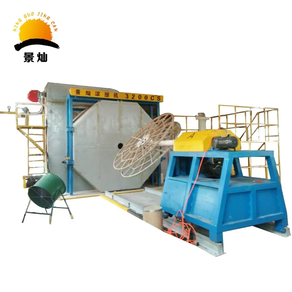 Water Tank C Arm Used Roto Moulding Machine CS-3500 JC Auto Spare Parts Making Shuttle Rotomolding Machine