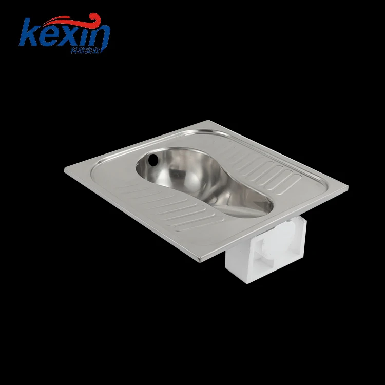 
Anti-slip Foot Rest Standard Toilet Size Squatting Pan Price With P-Trap 