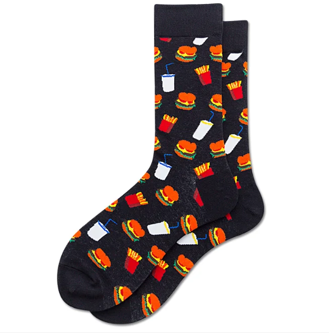 Fashion Turkey socks cheese tube socks French fries ladies socks