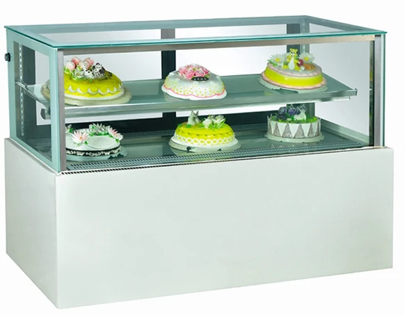 commercial bakery display cabinet refrigerated cake display showcase for coffee shop