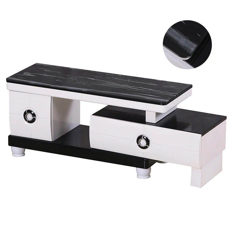 latest design modern white high gloss mdf tv stands cabinet table for living room