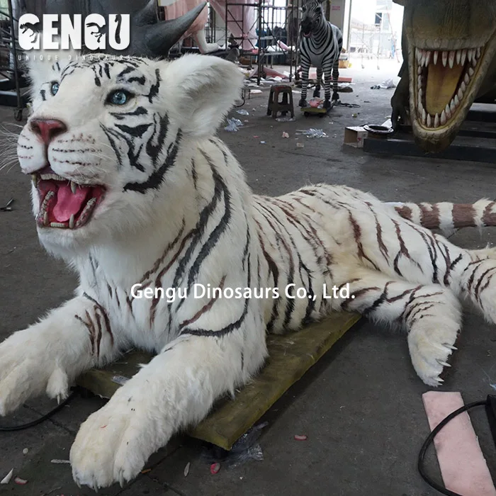Lifelike Animal Model Artificial Animatronic Tiger