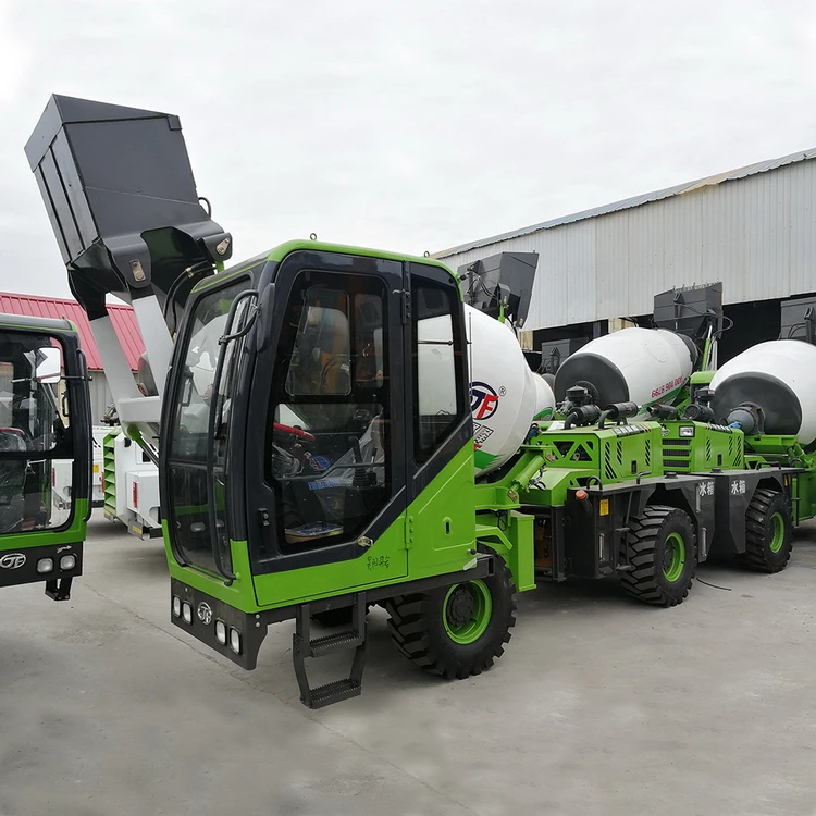 
Cubic Meter Self Loading Concrete Mixer Factory Price 1.8 Small Wheel Side Reducer for Sale Carmixer Truck Uzbekistan Provided 