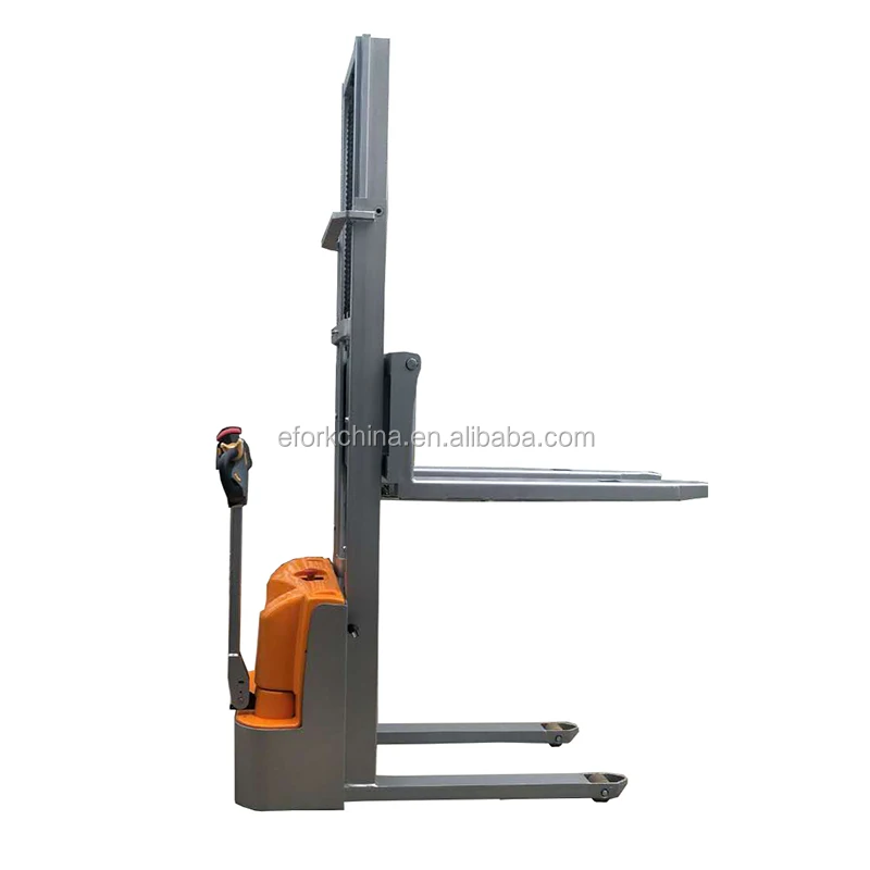 
Mini Walking Type Electric Lithium Battery Powered Pallet Stacker Forklift 