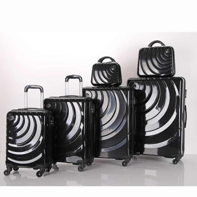 
2017 hot sale travel suitcase ABS/PC trolley lugagge with beauty case 18/22/26/30 luggage sets  (60690597121)