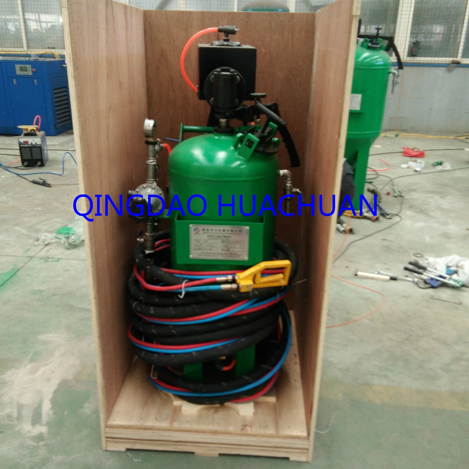 Wet sand blasting machine / wet sandblasting equipment manufacturers