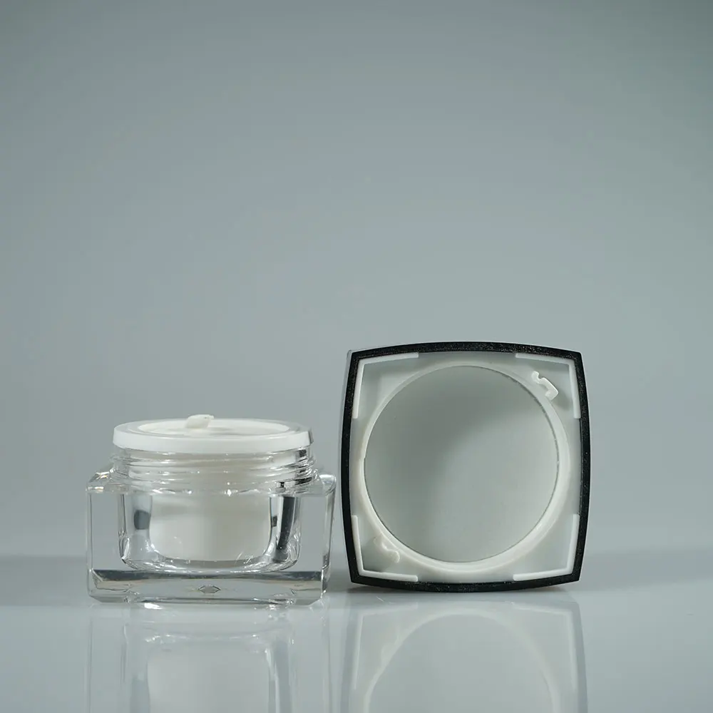 
Black square 5g 15g 30g 50g cosmetic jar plastic / eyeshadow jar / uv gel container 
