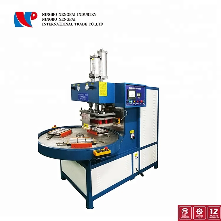 Rotary turntable high frequency welder medical blister packing machine for blister card sealing