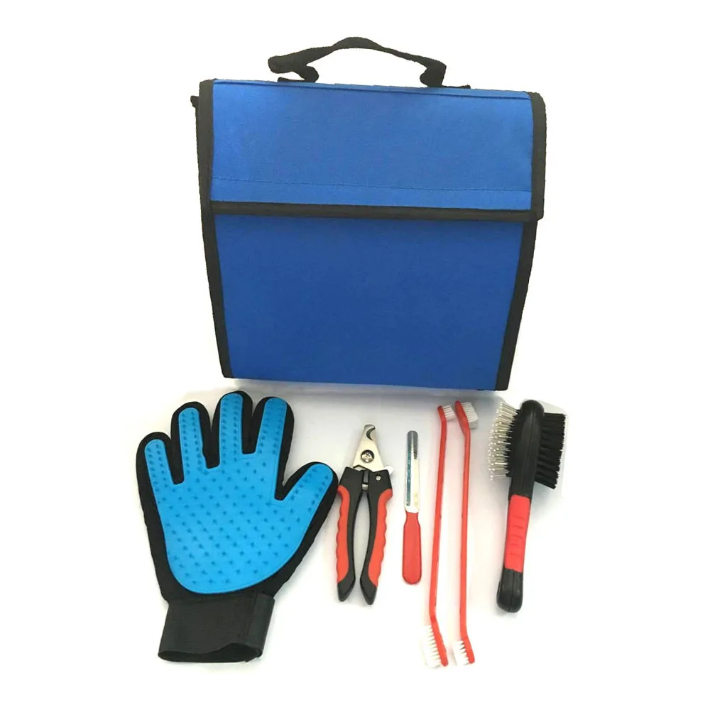 
Best Shedding Tools Pet Grooming Kit for Cats and Dogs Dog Hair Self Cleaning Slicker Brush Set 