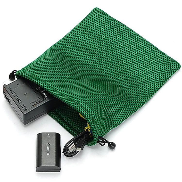 
Custom Mini Mesh Bag Print Eco Friendly Reusable Cheap Double Cords Small Drawstring Carry Gift Jewelry Pouch 