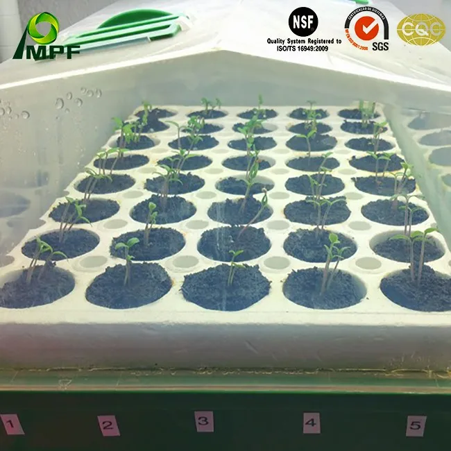 EPP foam eco friendly seed trays with drain hole hydroponic growing systems