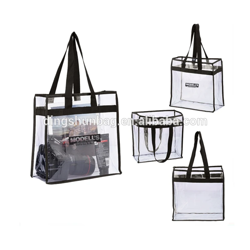 
Custom logo cheap wholesale waterproof beach clear pvc tote shopping bag 